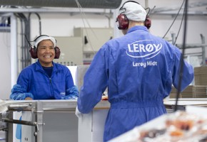 Empleados en la fábrica