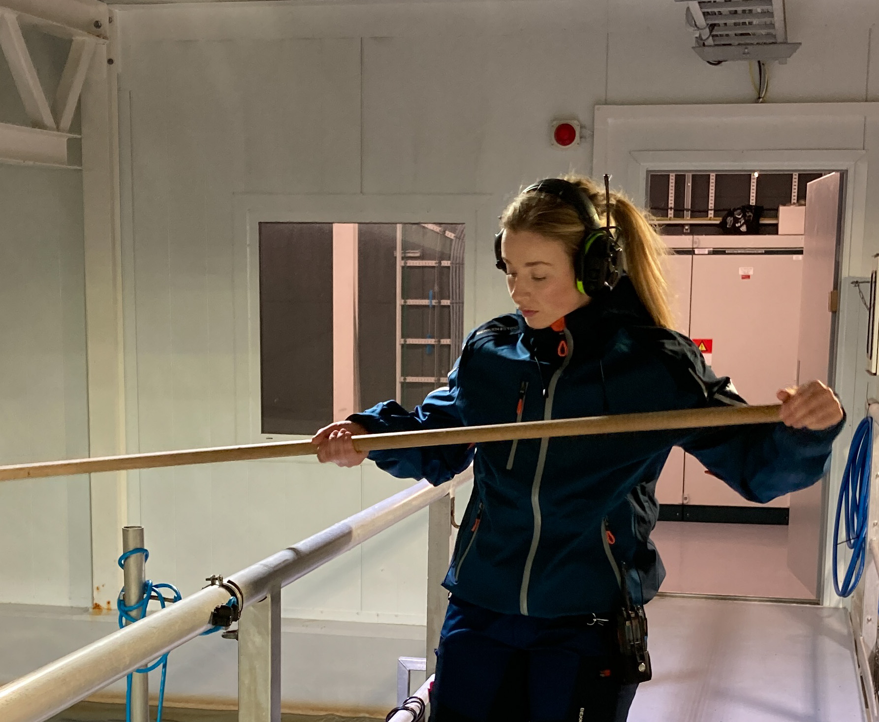 Camilla Bø at the facility