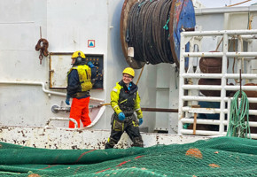 Fisher Elise Kristin on the trawler