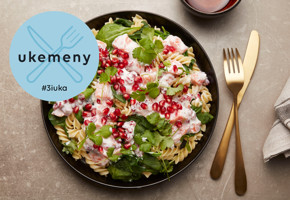 Laks med pasta og koriander