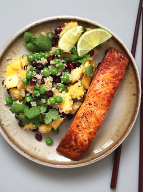 Laks med mangosalat