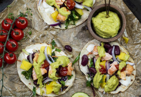 Laxtaco med guacamole