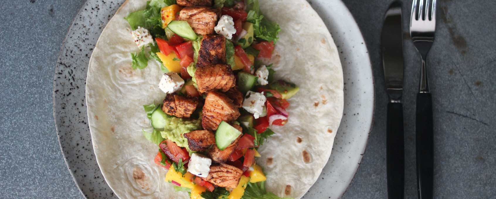 Laxtacos med mangosalsa