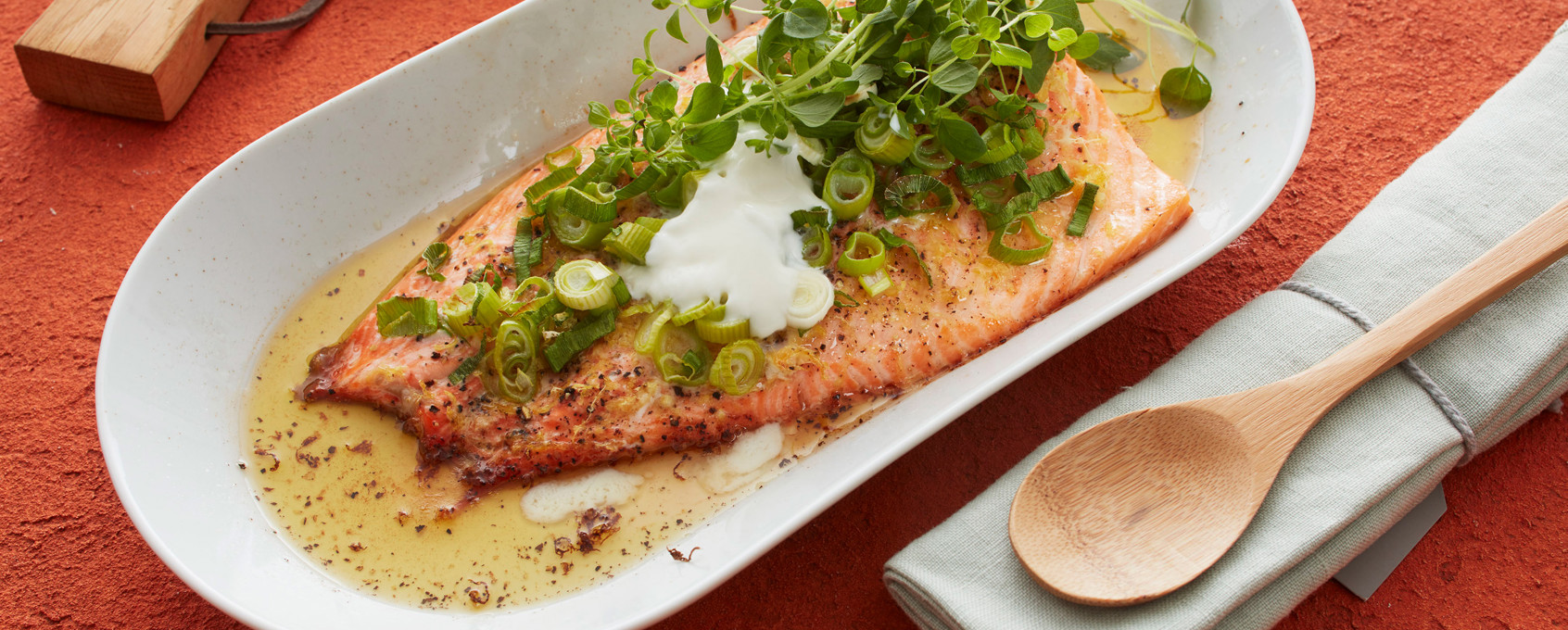 Ovnsbakt ørretfilet med Q Drømmelett®