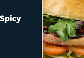 Spicy lakseburger med mangosalsa